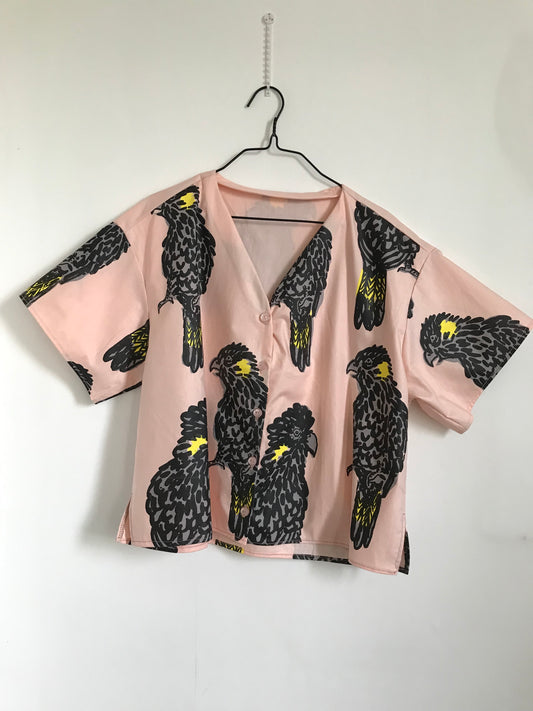 Shirtlet Yellow Tailed Black Cockatoos