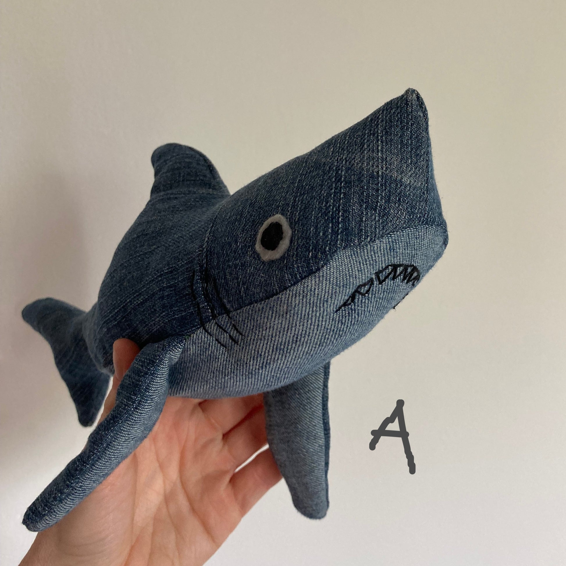 Denim Great White Shark Pal