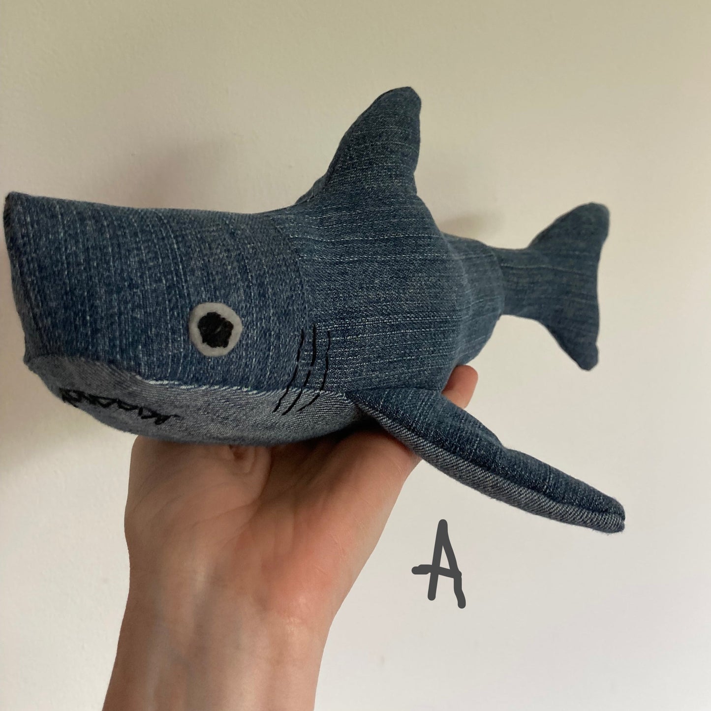 Denim Great White Shark Pal