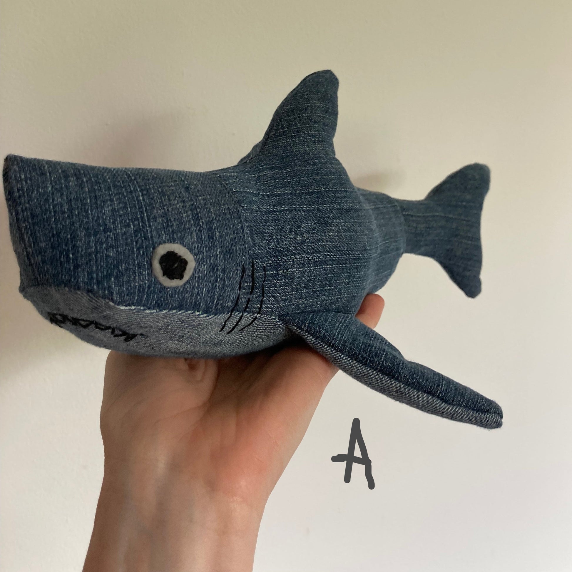 Denim Great White Shark Pal