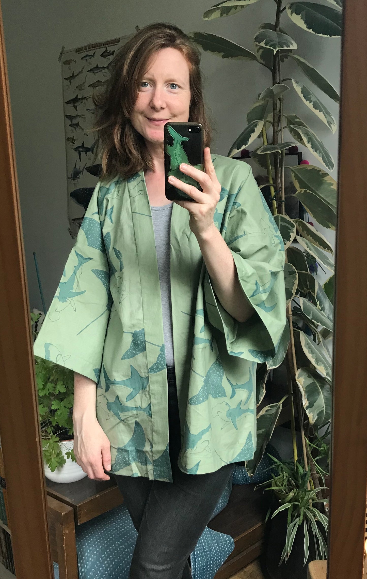 Housecoat in green