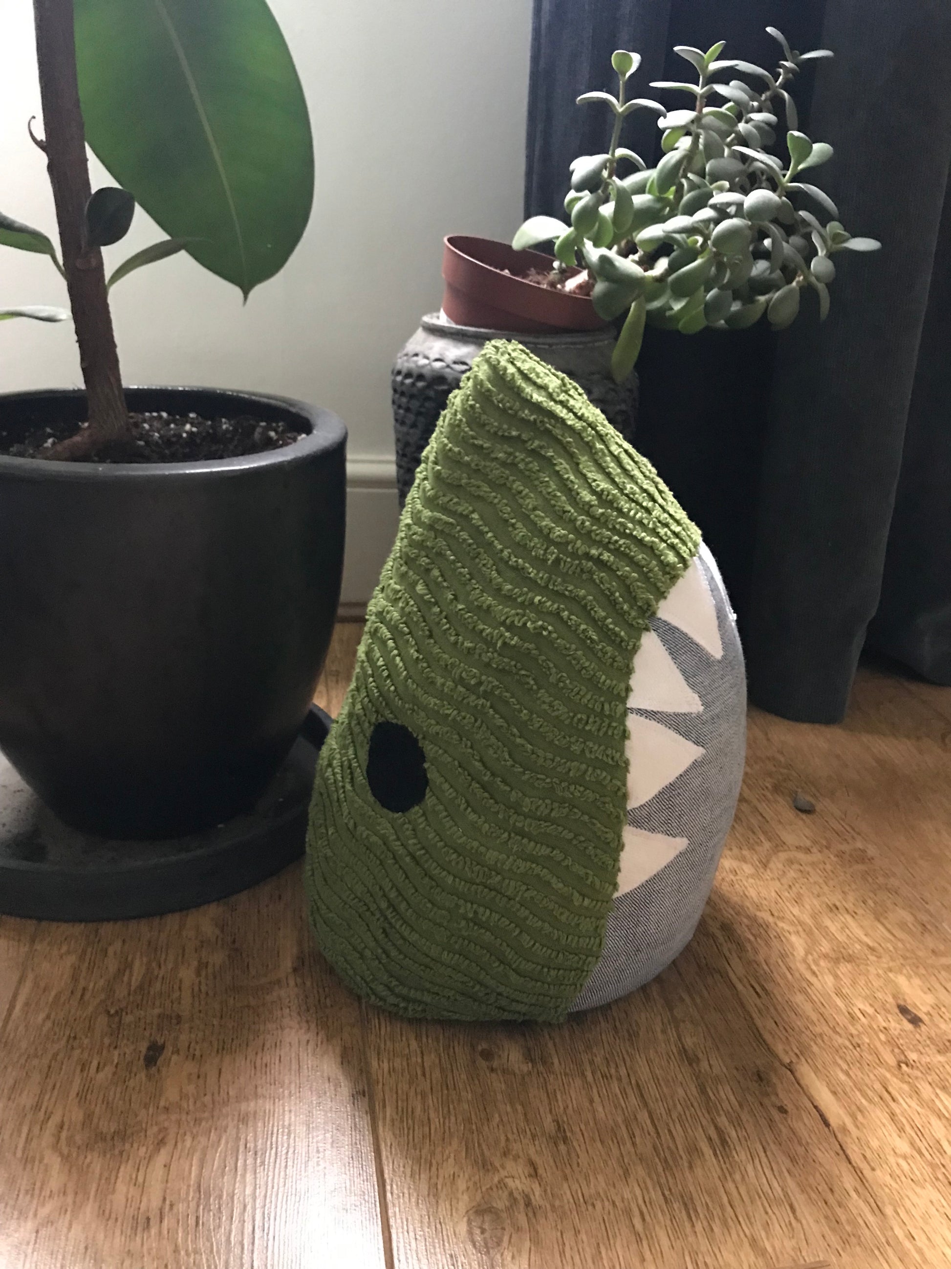 Green Shark Head Doorstop Alice Cullen Studio