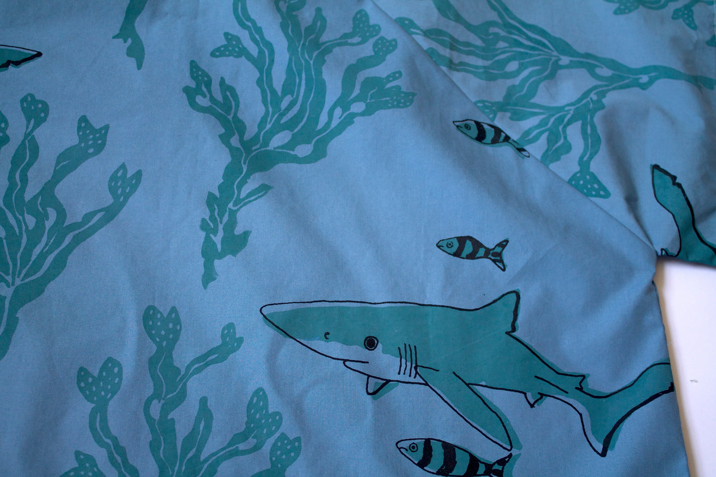 Shark Print Cotton Tee